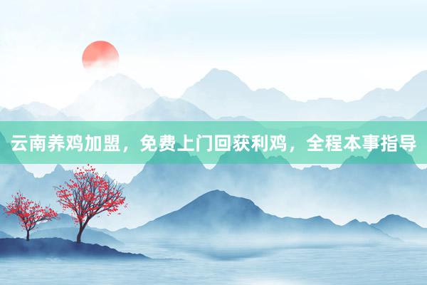 云南养鸡加盟，免费上门回获利鸡，全程本事指导